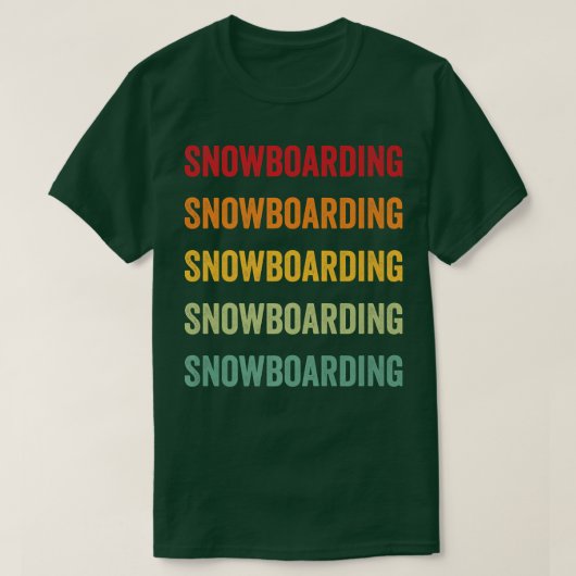 T-shirt Amant De Snowboard, Hobbyiste De Snowboard, Arc En (Design devant)