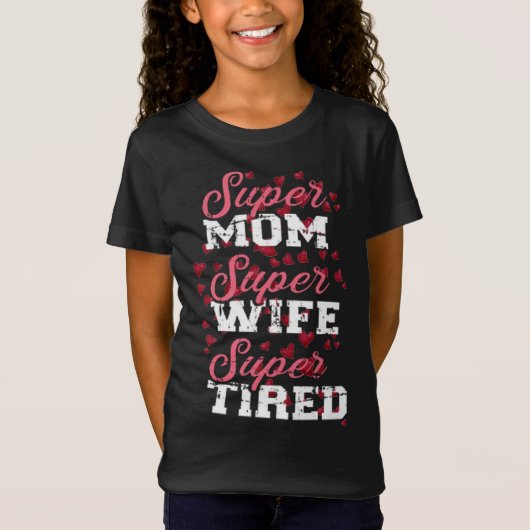 T-Shirt amant de super maman, (Devant)