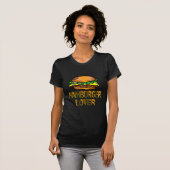 T-shirt Amant d'hamburger (Devant entier)