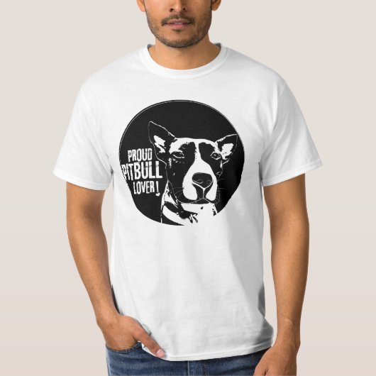 T-SHIRT AMANT FIER DE PITBULL (Devant)