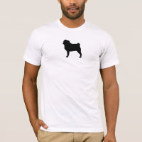 Amant frais de carlin de la silhouette | de chien