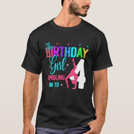 T-shirt Amant Gymnastique 4e anniversaire Quatre 4 ans Gym (Devant)