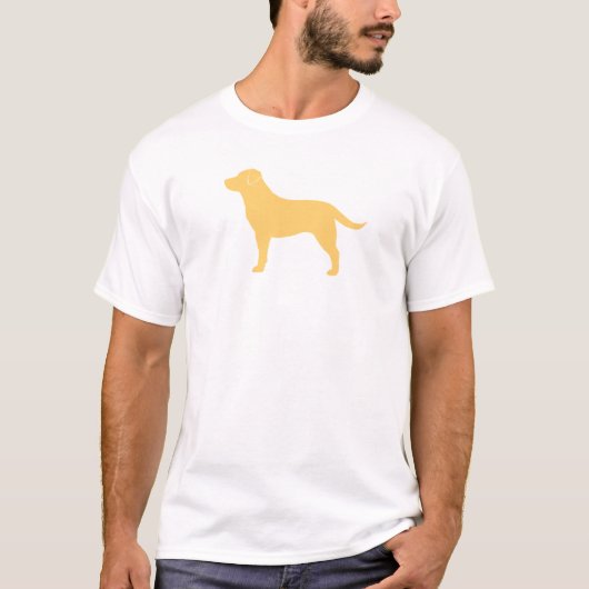T-shirt Amant jaune de laboratoire de silhouette de (Devant)