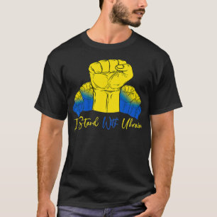 T-shirt Amant Ukrainien Je suis avec l'Ukraine Soutien à l