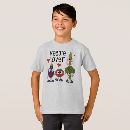 T-shirt Amant végétarien (Devant entier)