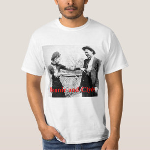T-shirt Amants croisés par étoile mignons et de Clyde ou