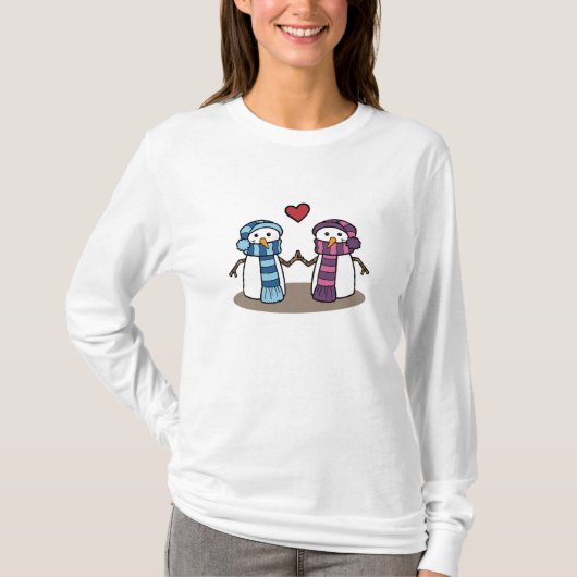T-shirt Amants de neige (Devant)