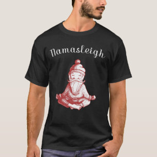 T-shirt Amants de yoga de Namasleigh avec Noël de père