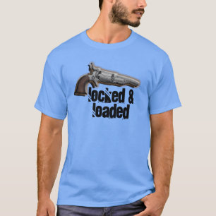 T-shirt Amants verrouillés d'arme à feu chargée