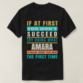 T-shirt AMARA Personalized Name  AMARA First Name  (Design devant)