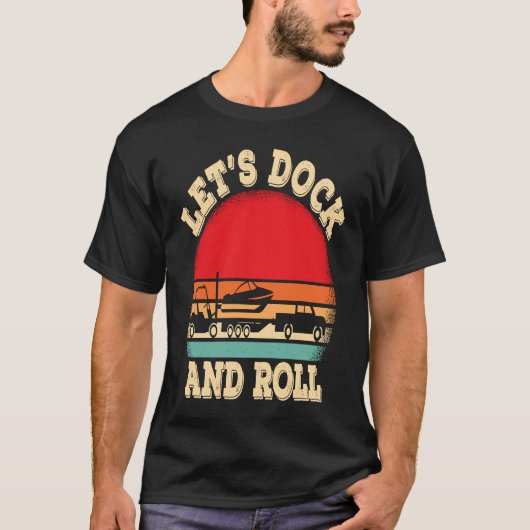 T-shirt Amarrons et roulons capitaine de bateau de plaisan (Devant)