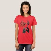 T-shirt Amaryllis barrée (Devant entier)