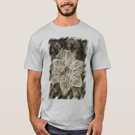 T-shirt Amaryllis Old Time Sketch (Devant)
