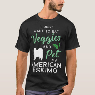T-shirt Amateur américain Eskimo Chien Cigar Xmas Birthda