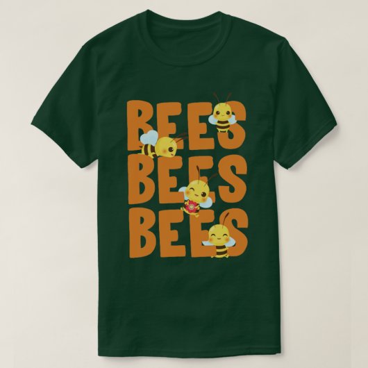 T-shirt Amateur d'abeilles (Design devant)