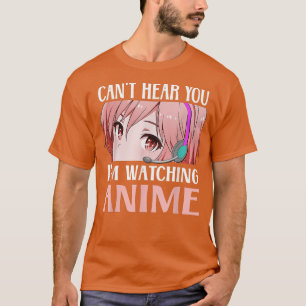 T-shirt Amateur d'anime japonais regardant des filles d'an