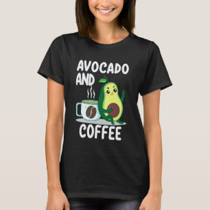 T-shirt Amateur d'avocat et de café Keto Vegan Végétarien