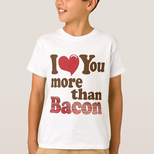 T-shirt Amateur de bacon (Devant)