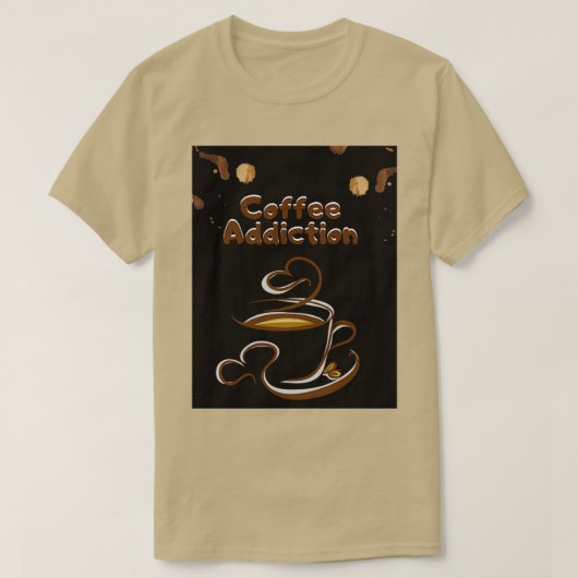 T-shirt Amateur de café 8 (Design devant)