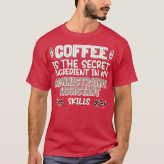 T-shirt Amateur de café Assistant administratif