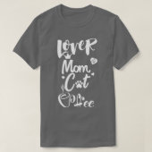 T-shirt Amateur de café mère au chat17 (Design devant)