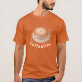 T-shirt Amateur de café mignon et moderne