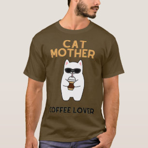 T-shirt Amateur de caffe mère de chat 6