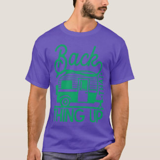 T-shirt Amateur de camping qui soutient Backhathing Nos am