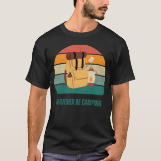 T-shirt Amateur de camping Vie de camping drôle