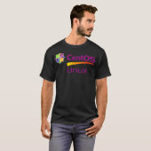 T-shirt Amateur de CentOs Linu avec slogan Open Source Os (Devant entier)
