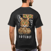 T-shirt Amateur de chat à l'instinct sauvage, branché diff (Dos)