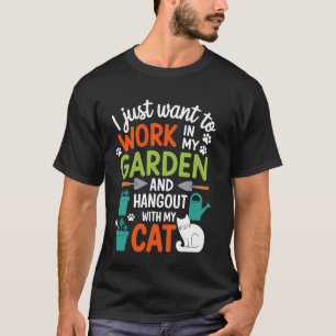 T-shirt Amateur de chat Amateur de plantes pour jardiniers