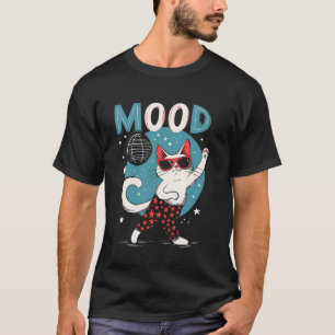 T-shirt Amateur de Chat Animal Rétro Disco Nightclub Danse