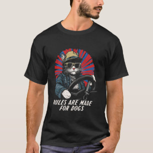 T-shirt Amateur de chat drôle - Les règles sont faites pou