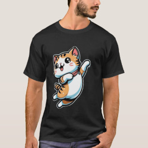 T-shirt Amateur de chaton hivernal joyeux Art japonais Cha