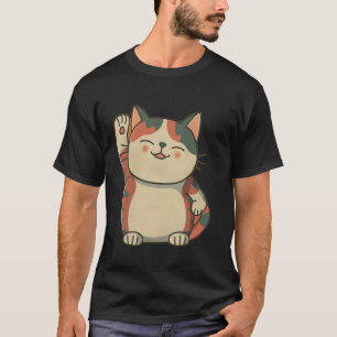 T-shirt Amateur de chaton rétro vintage Art japonais Chat