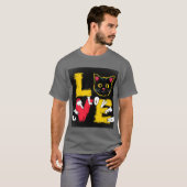 T-shirt Amateur de chats (Devant entier)