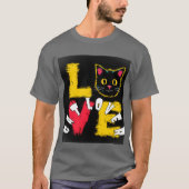 T-shirt Amateur de chats (Devant)