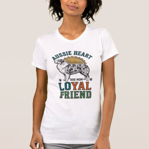T-shirt Amateur de chien australien Art de berger gravé vi