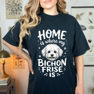T-shirt Amateur de chien Bichon Frise Mignon Propriétaire