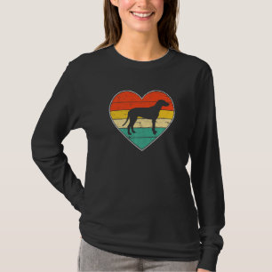 T-shirt Amateur de chien dalmate mignon Saint-Valentin Drô