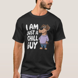T-shirt Amateur de chien détendu humour de propriétaire d'