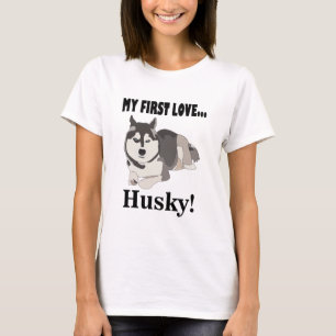 T-shirt Amateur de chien Husky sibérien