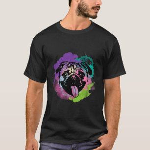 T-shirt Amateur de chien I Splash Art Pug 138