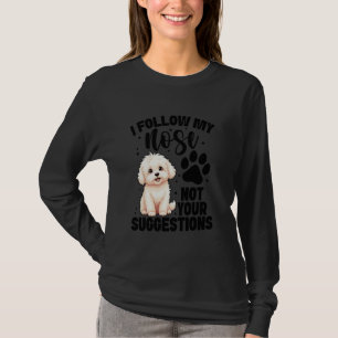 T-shirt Amateur de chien Propriétaire de chien Mon nez Ama