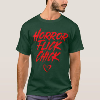 T-shirt Amateur de film d'horreur pour femmes amateur de f