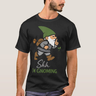 T-shirt Amateur de Gnomes de Forêt Champignon Moussu