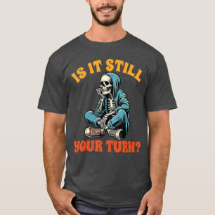 T-shirt Amateur de jeu de société Skeleton Game Night est-