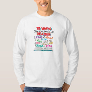 T-shirt Amateur de livres 10 façons de devenir un lecteur