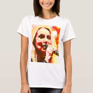 T-shirt Amateur de musique chanteur abstrait